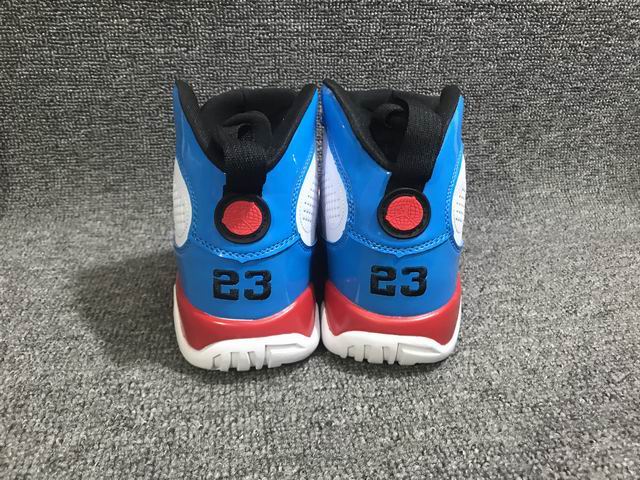 Air Jordan 9 AJ IX Men's Basketball Shoes White Red Black Blue